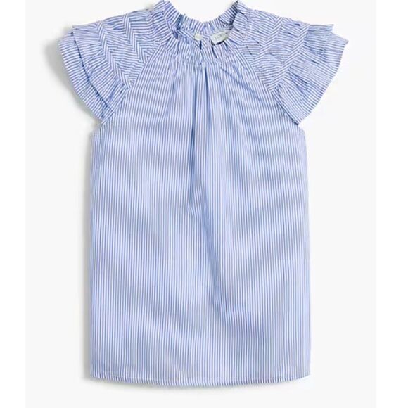 J. Crew Factory Striped flutter-sleeve top Size Small - Picture 1 of 7
